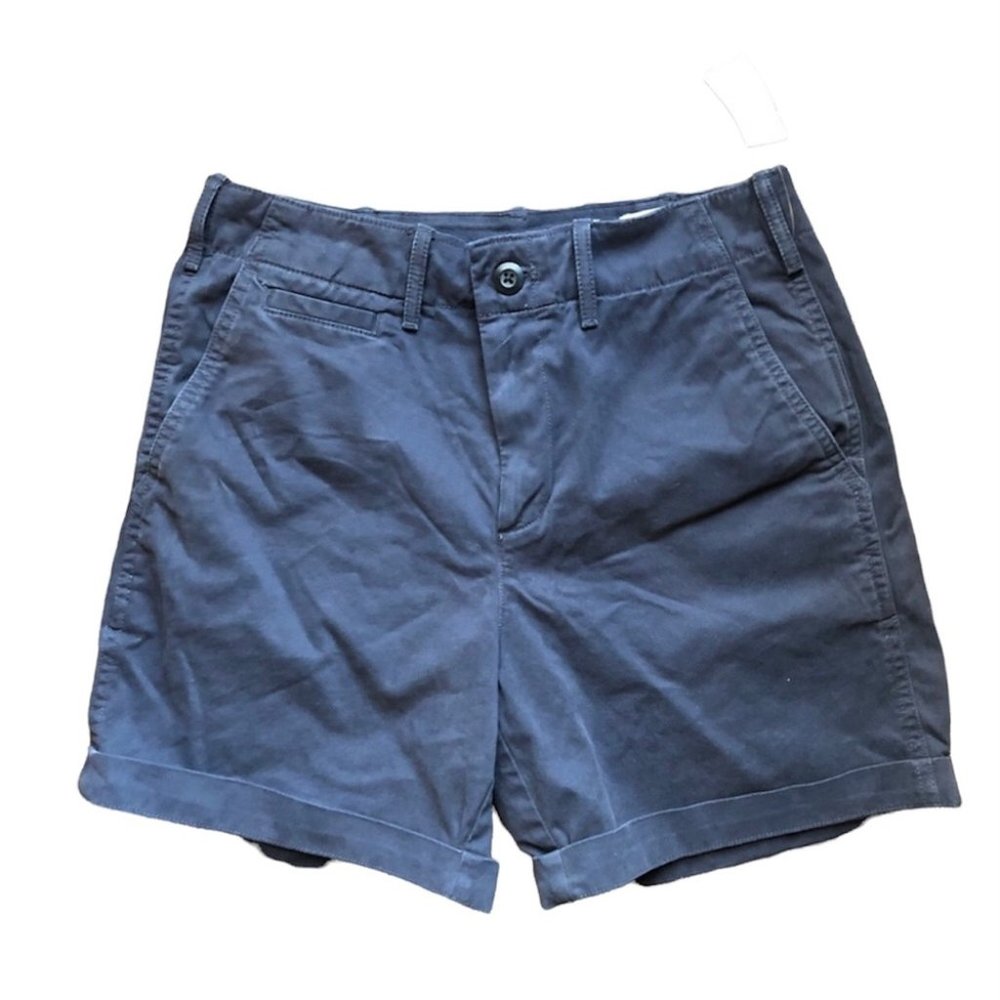 Gap Khakis Navy 5" Rolled Cuff Shorts NWT Size 2